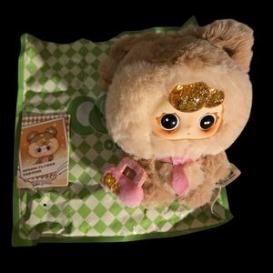 Baby Three Spring Flower Plushy Keychain With Glitter Hair- Confirmed